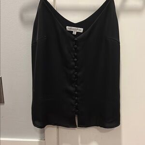 Heartloom Black Buttoned Sleeveless Camisole